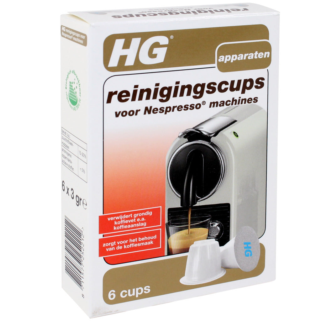 Hg čistilne skodelice za nespresso