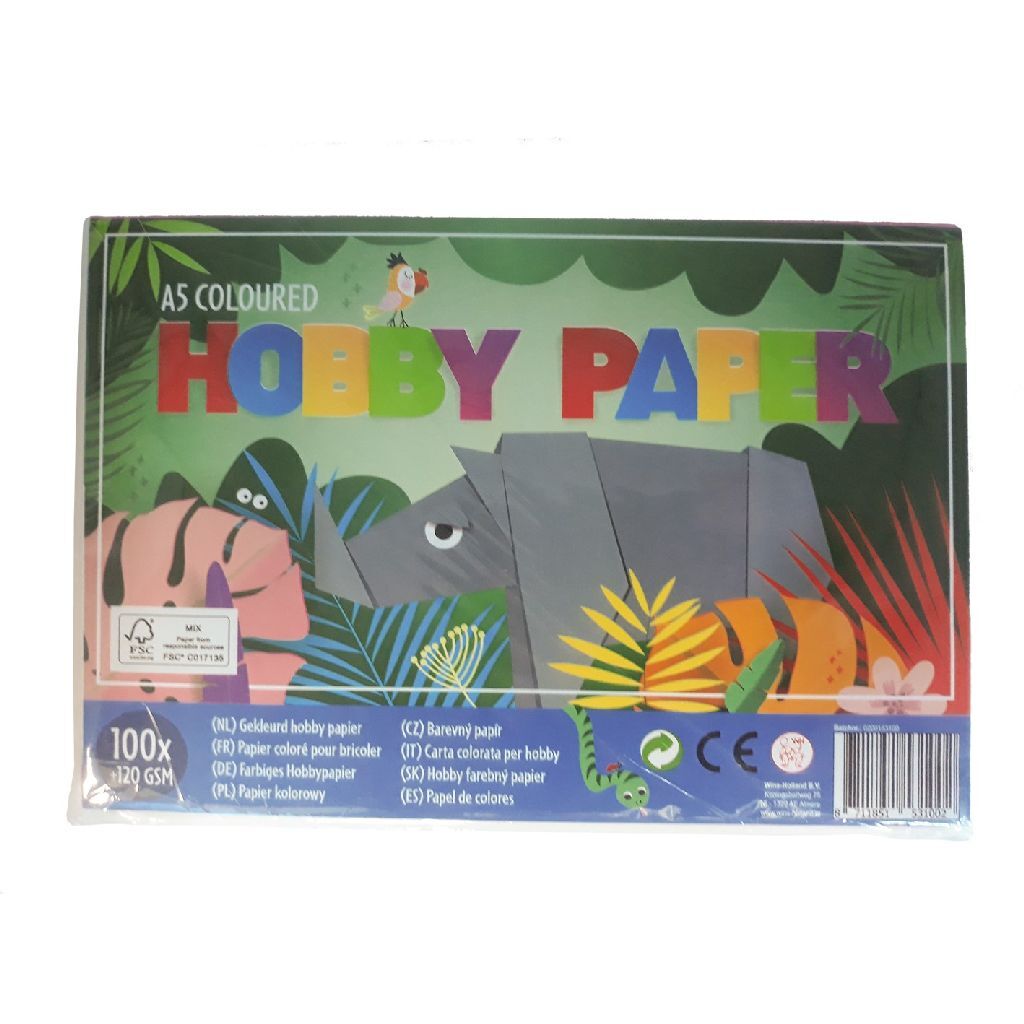 - Hobby paper Junior A5 paper 100 pieces