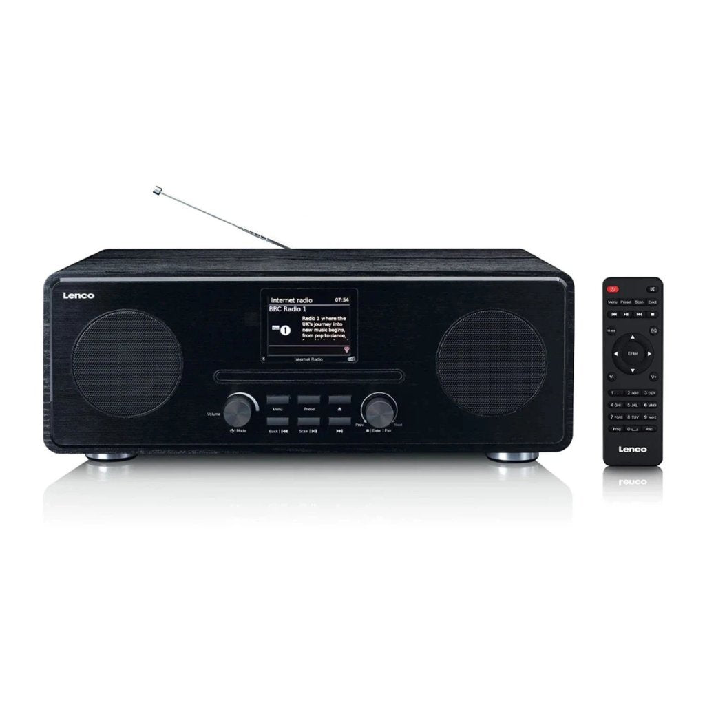 LENCO LENCO DIR-26BK DAB + RADIO INTERNET CD Lecteur Hout Black