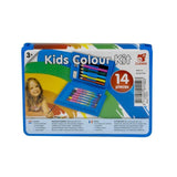 Clown children's color suitcase 14-piece