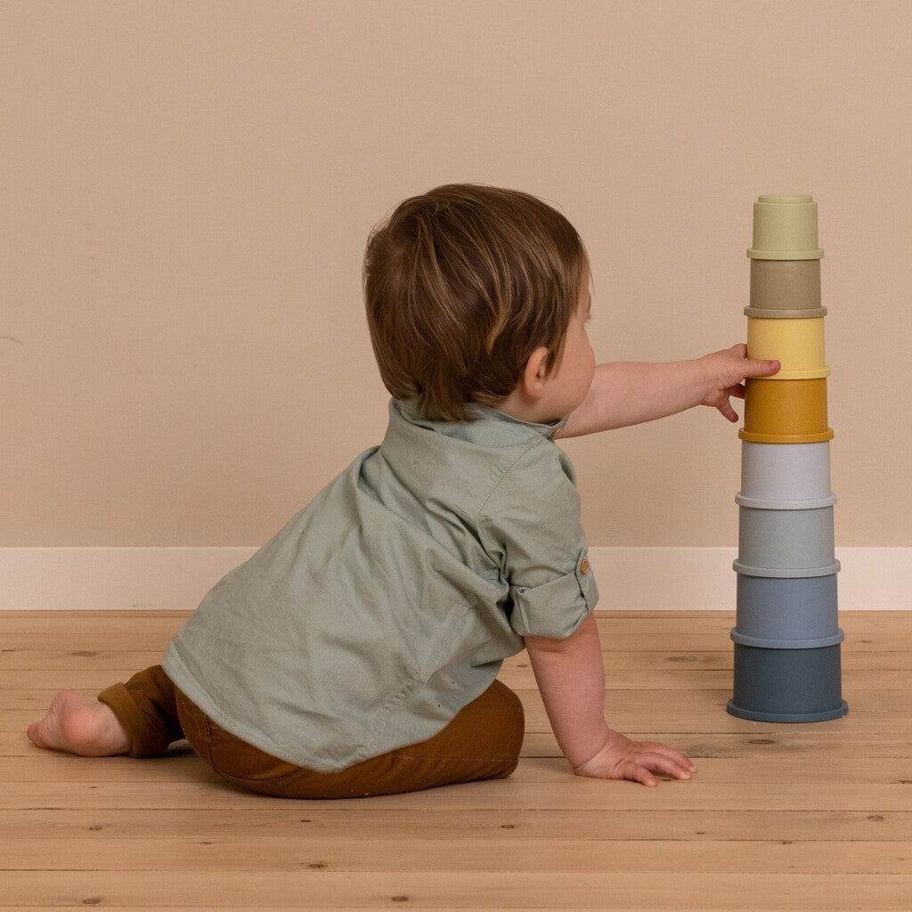 Little Dutch Stacking cups blue