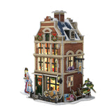 Kubikfun 3D -Puzzle Hollands Huisje Winter Bäckerei + Licht 65 Teile
