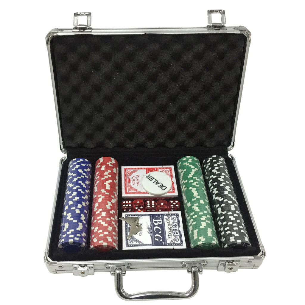 Plown Games Poker establecido en estuche de aluminio