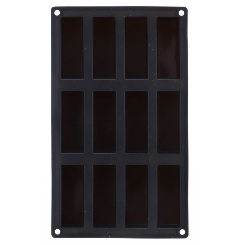 Patisse Mini Cake Form 12 VAKS 29X17 CM Black Silicone
