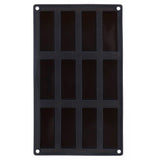 Patisse Mini Cake Form 12 VAKS 29X17 CM Black Silicone