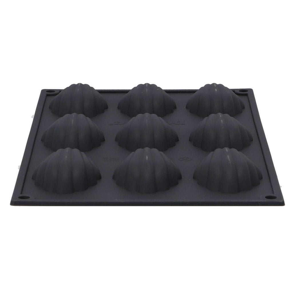 Patisse Madeleinevorm 9 Vaks 29x17 cm Black Silicone