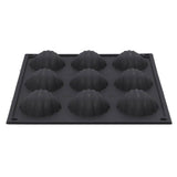 Patisse Madeleinevorm 9 Vaks 29x17 cm Black Silicone