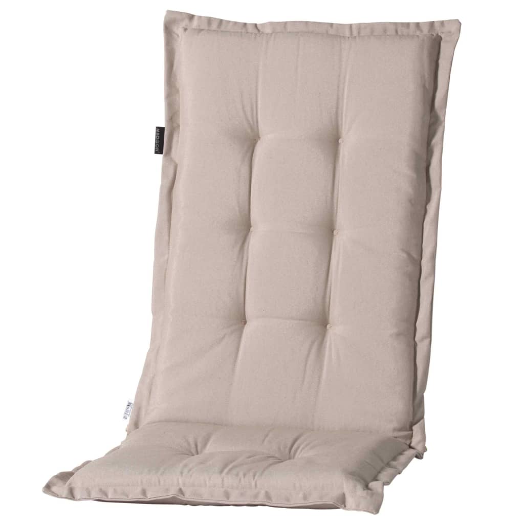 Coussin de chaise Madison avec un dos haut Panama 123x50 cm Beige léger
