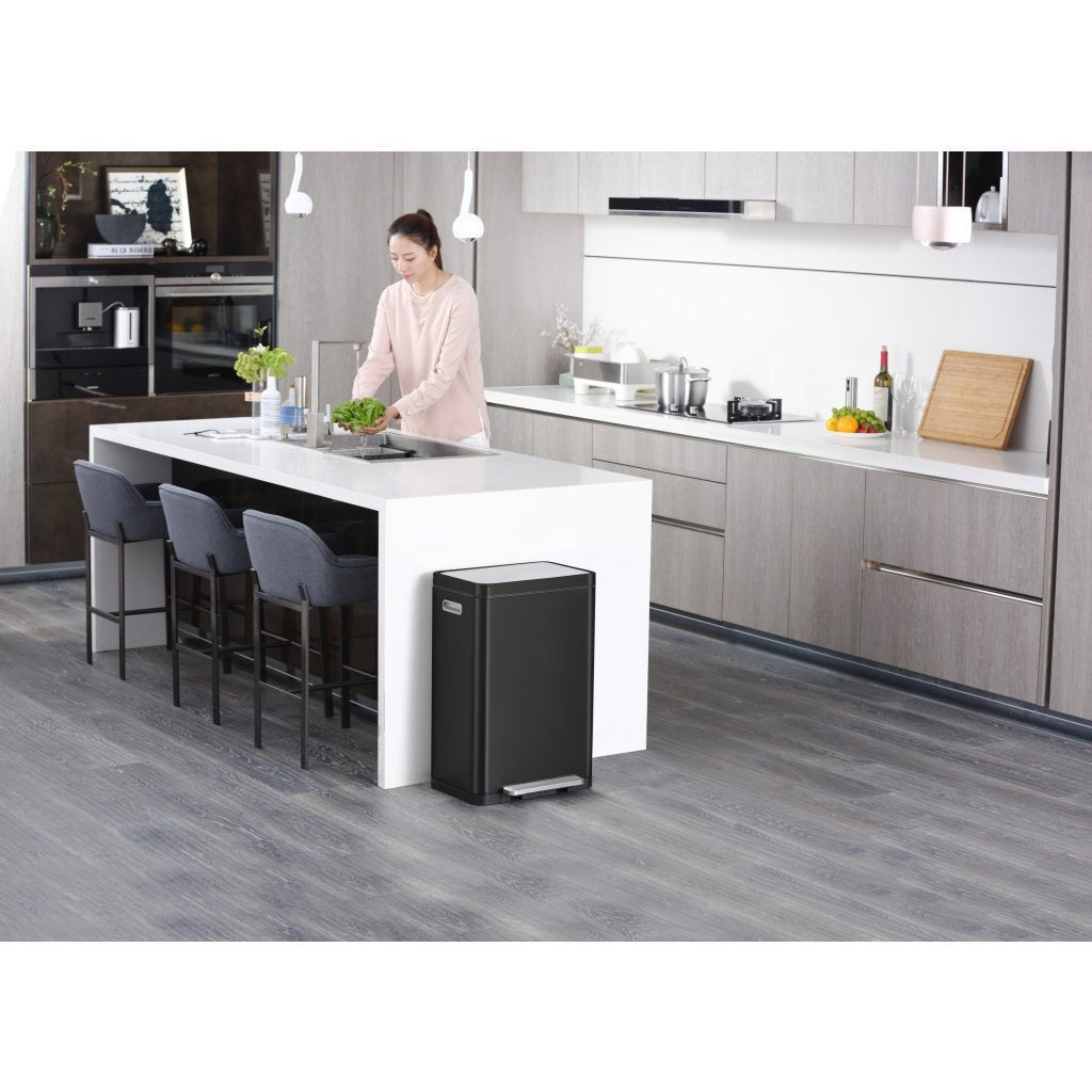 Eko X-Cube Pedal Bin 2x20L sort
