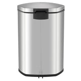 Eko Pedal Bin Shell 2x22 L mat srebro obarvana