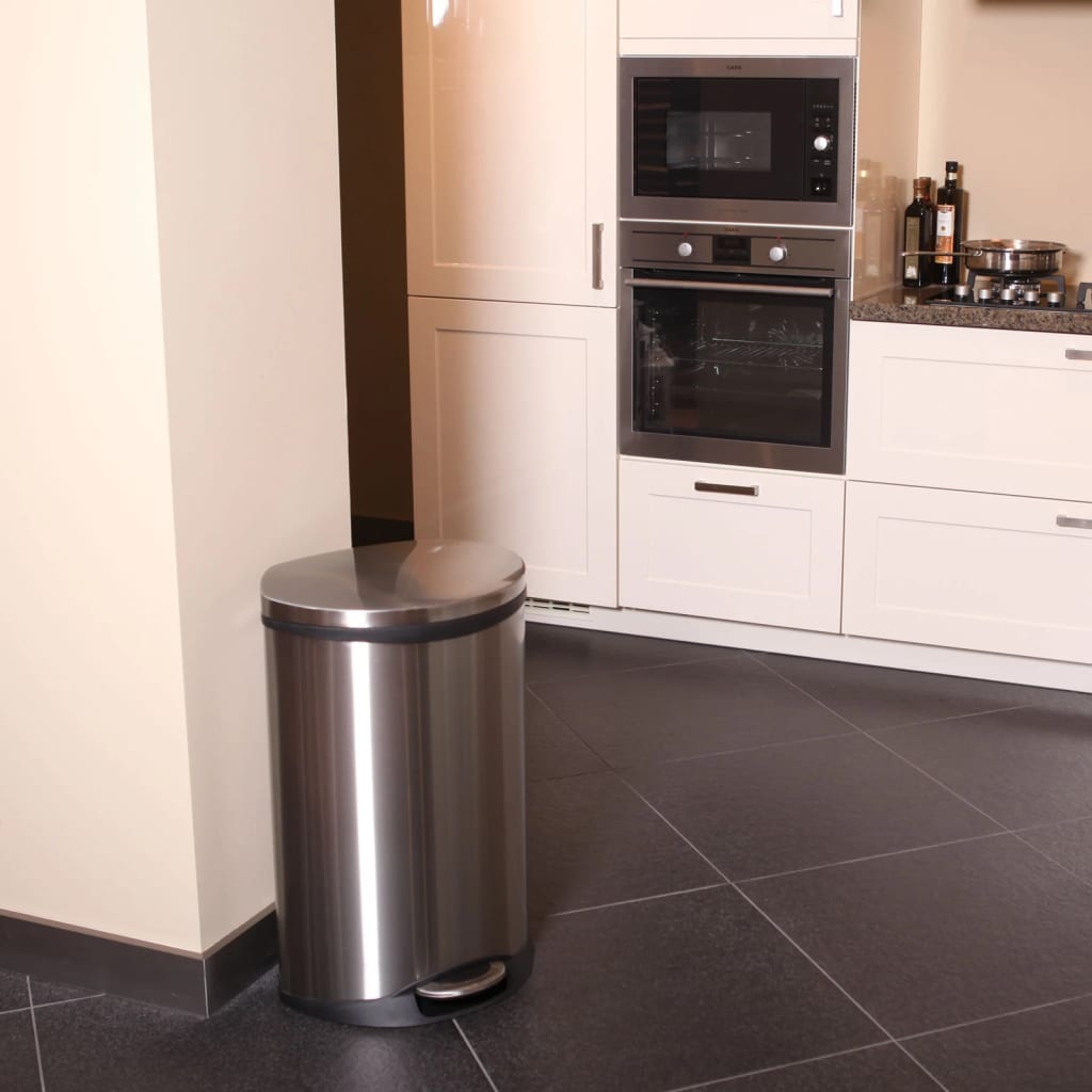 Eko Pedal Bin Shell 2x22 L mat srebro obarvana
