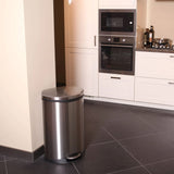 Eko Pedal Bin Shell 2x22 L mat srebro obarvana