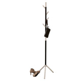 V-part Coat rack Linair standing with 4 hooks 180 cm white