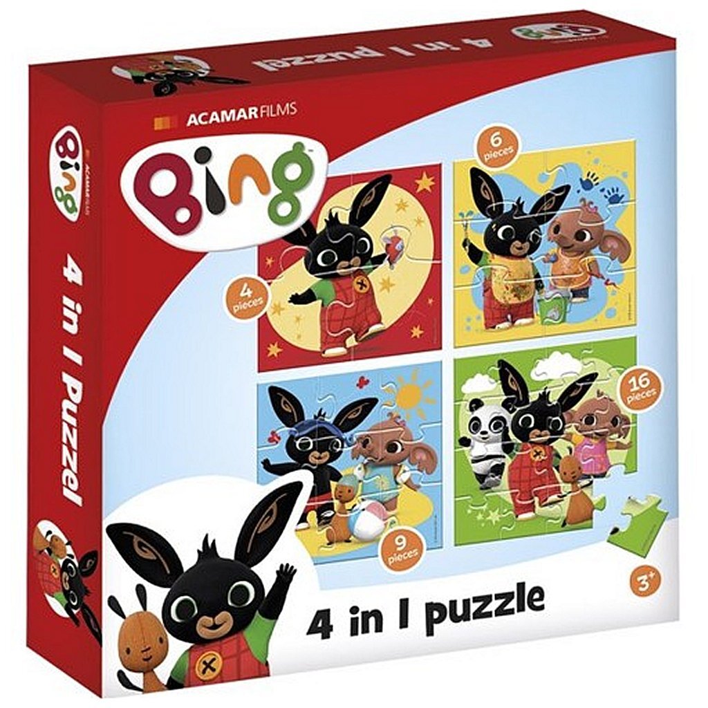 Bambolino Toys Bing Puzzle, 4in1