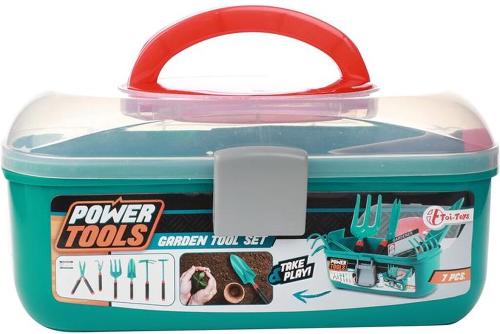 Power Toy Toi Toys Tools Tools Garden Tools in Storage Case