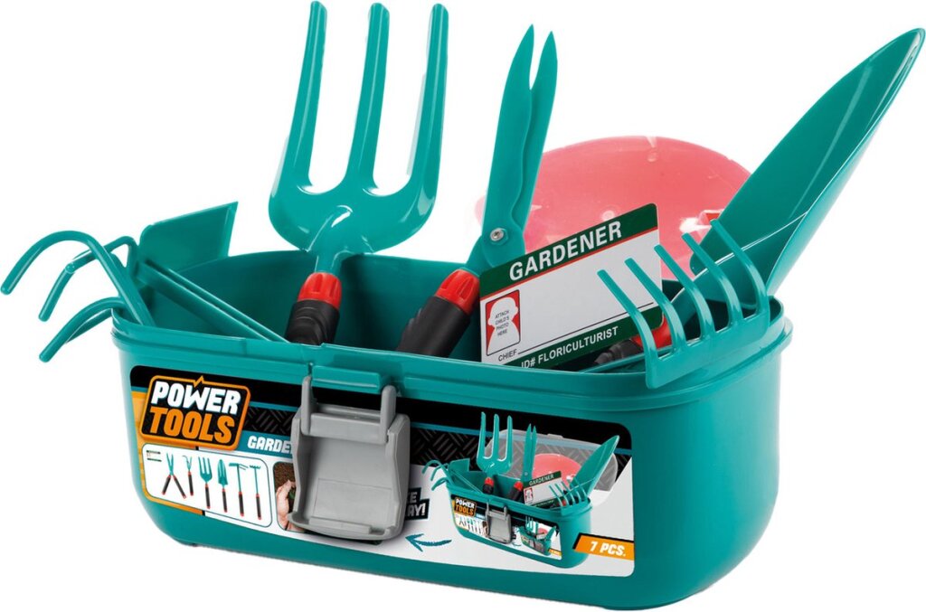 Power Toy Toi Toys Tools Tools Garden Tools in Storage Case