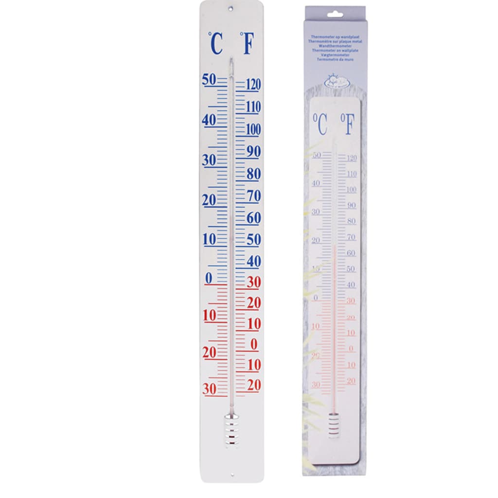 Esschert Design Esschert Design Termometro sulla piastra a parete Th9 90 cm