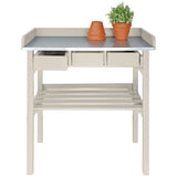 ESSCHERT Design ESSCHERT Design Garden Work Table s predali (bela) CF29W