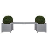 Esschert Design Esschert Design divano con fioriera grigio CF33G