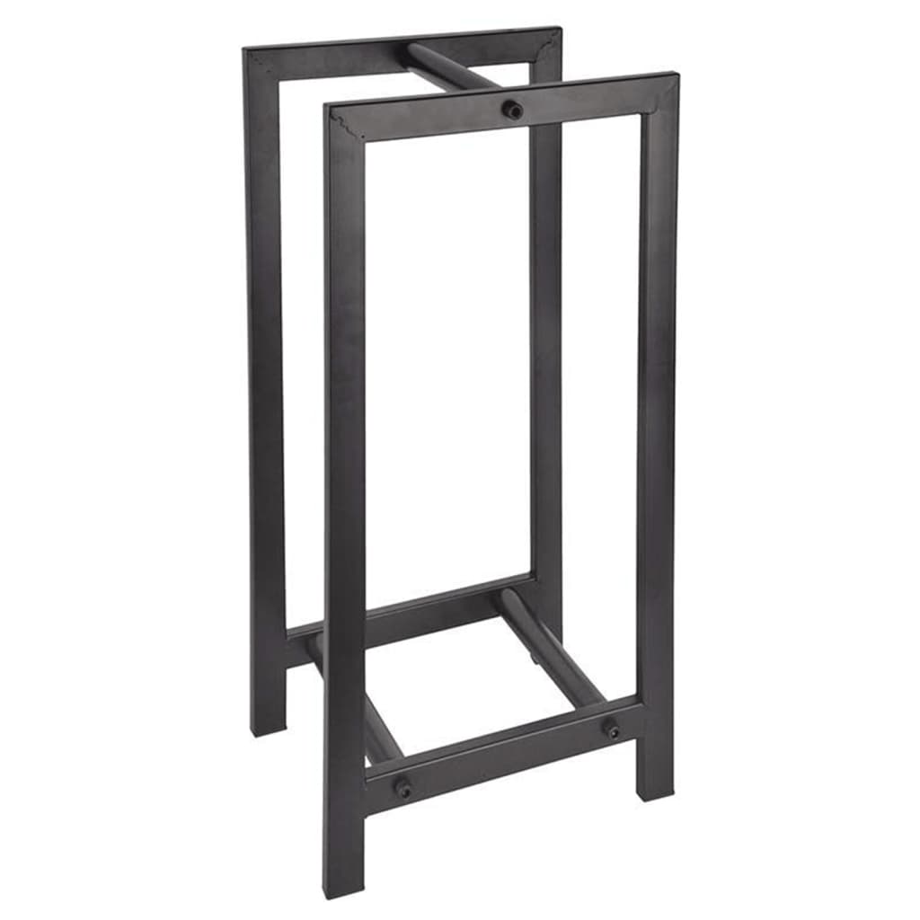 Esschert Design Esschert Design Wood Storage Rack Black