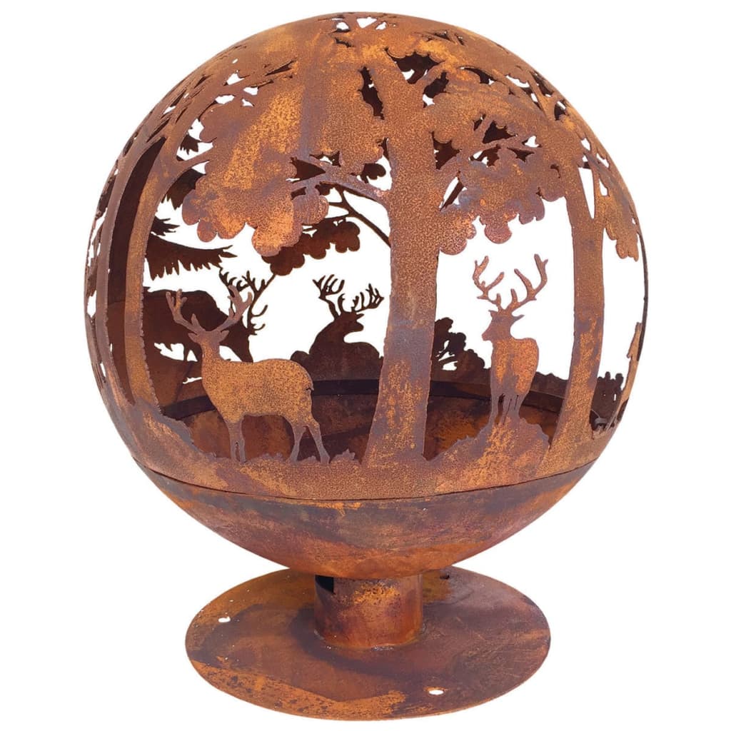Esschert Design Esschert Design Fuoco ciotola Laser Cut 57,5 ​​x 57,5 ​​x 66 cm Rust FF261