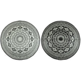 Esschert Design Esschert Design tappeto all'aperto 180 cm OC18 bianco e nero