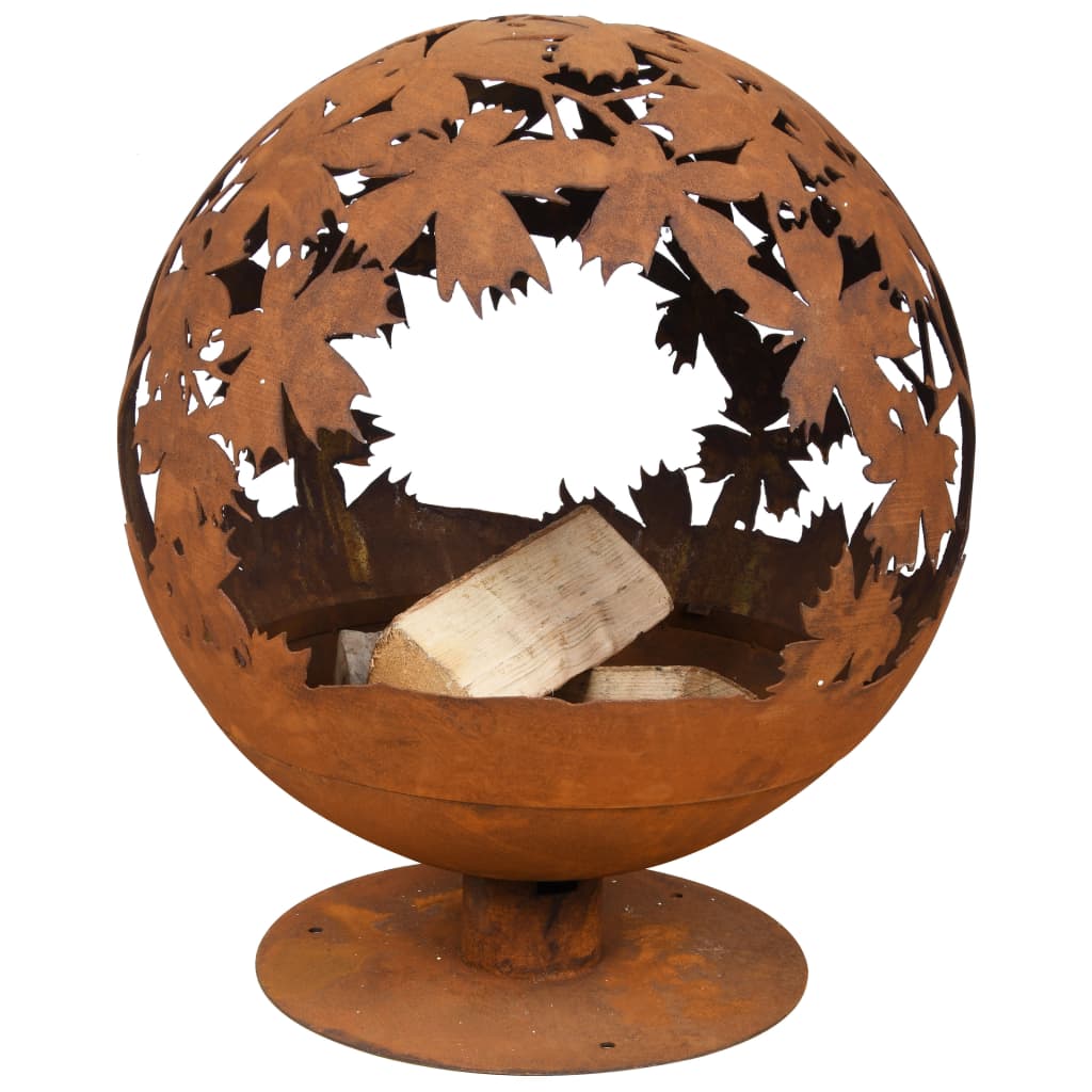 Esschert Design Esschert Design Fire Korf Laser Cut Foglie Rust -FF293 colorato