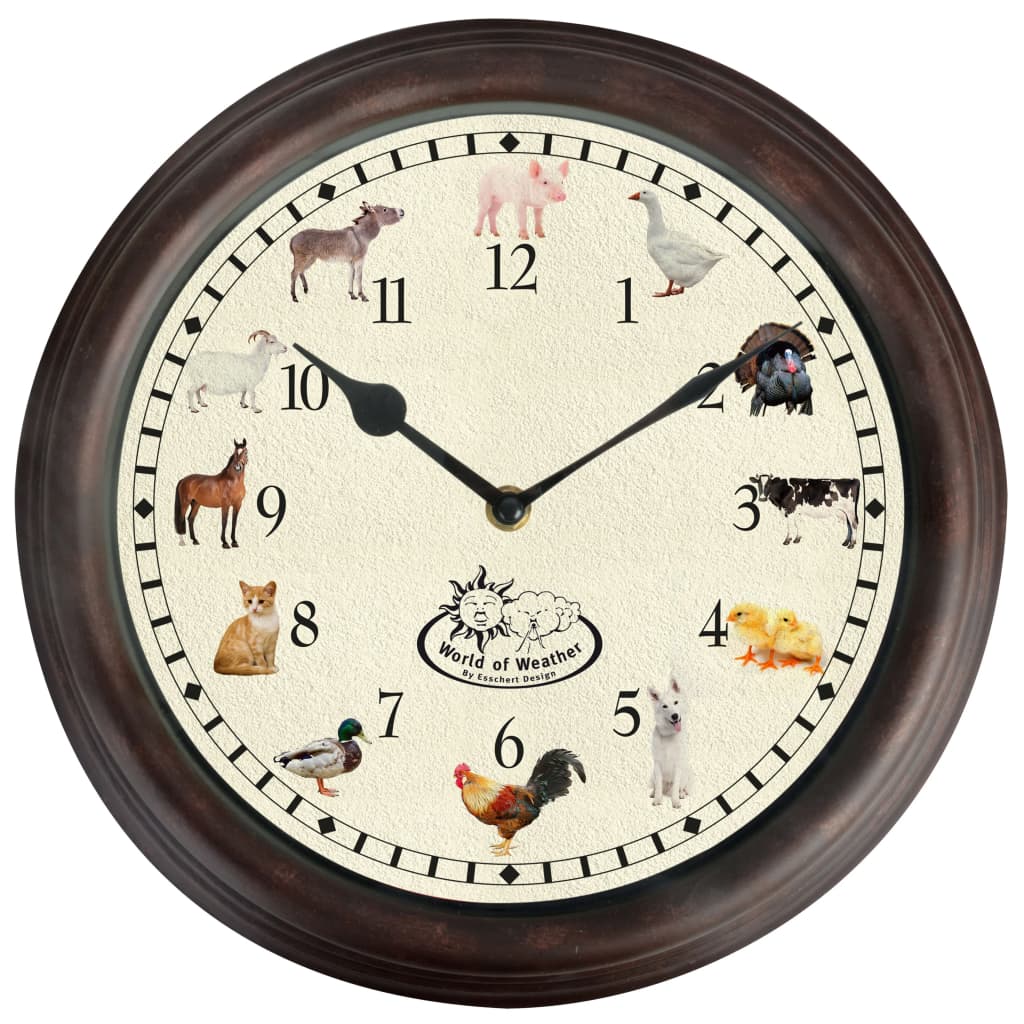 Esschert Design Esschert Design Klok con Farm Dieren Sounds