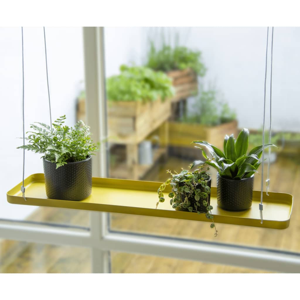 Esschert Design Esschert Design Plant Blad Hanging Rectangular L Gold Colored