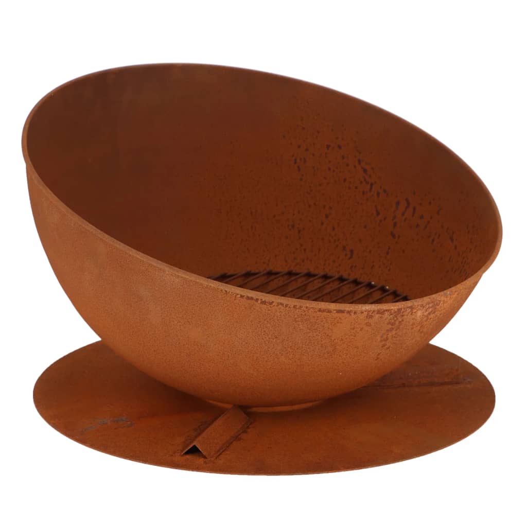 Esschert Design Esschert Design fire bowl Hellend on disk rust -colored