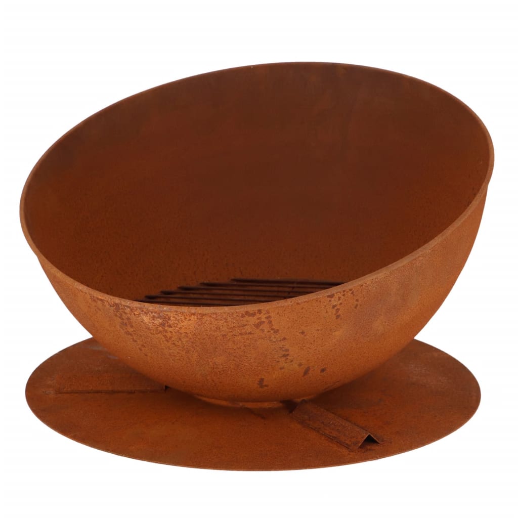 Esschert Design Esschert Design fire bowl Hellend on disk rust -colored
