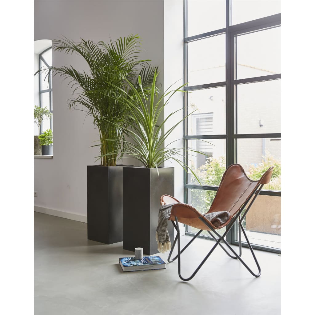 Capi capi planter urban glat rektangulær 36x79 cm sort