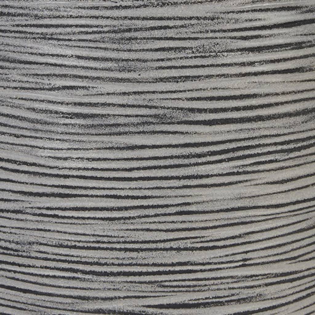 Capi Flowerpot Nature Rib Sfærisk 40x32 cm Anthracite Kofz270