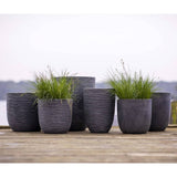 Capi Capi Planter Rible Low Low Elegant 34x46 cm Gray