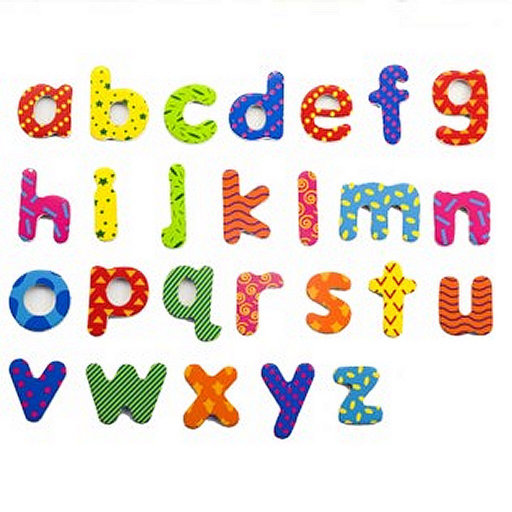 Semplicemente per le lettere del set magnetico per bambini 52 pezzi