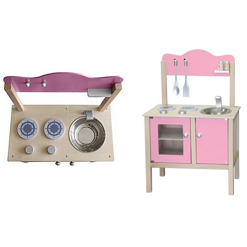 Semplicemente per bambini rosa cucina per bambini in legno