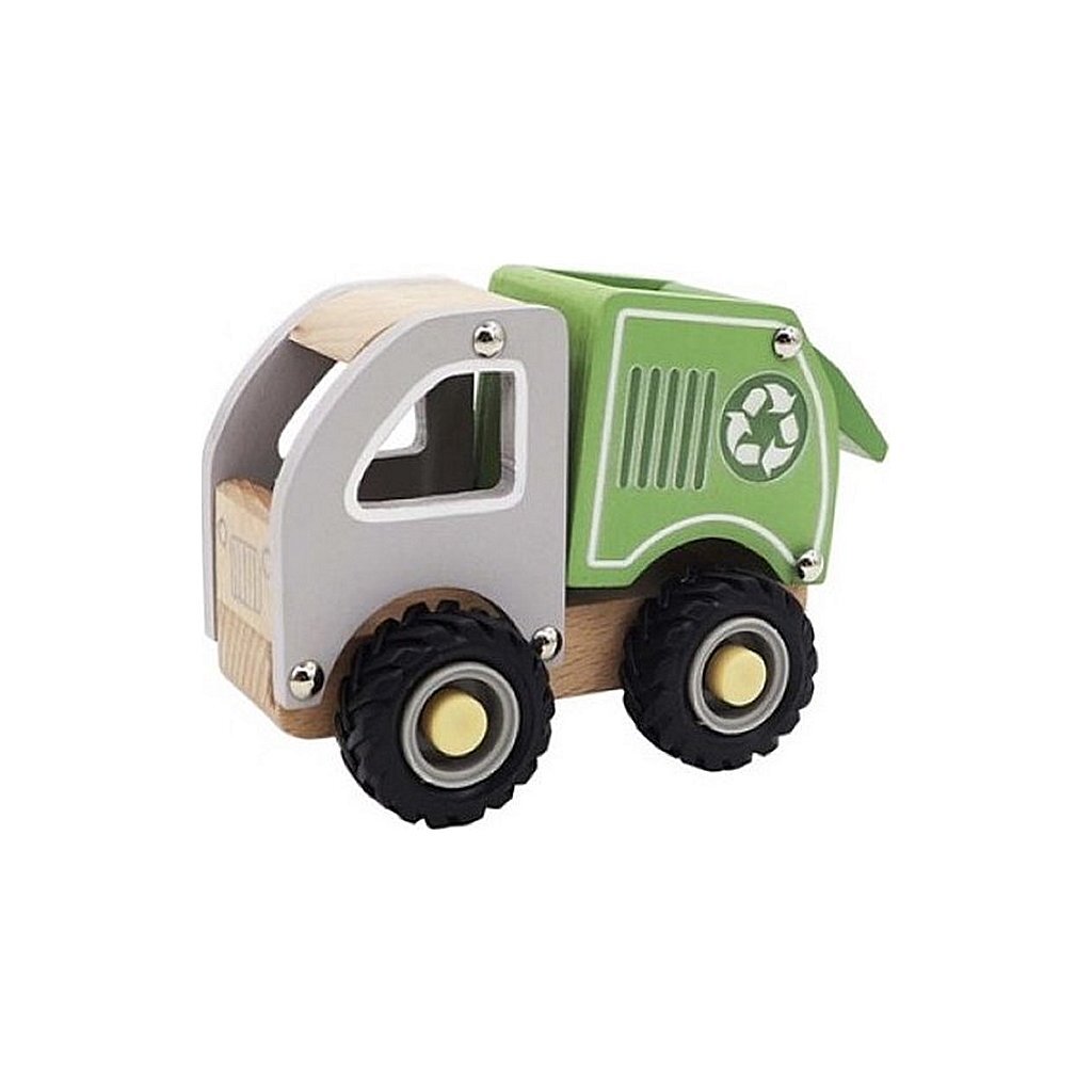 Semplicemente per i bambini camion della spazzatura in legno