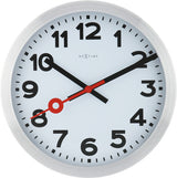 NEXTIME NE-3999AR WALL-Uhr Schieber. 35 cm, gebürstetes Aluminium, #039;