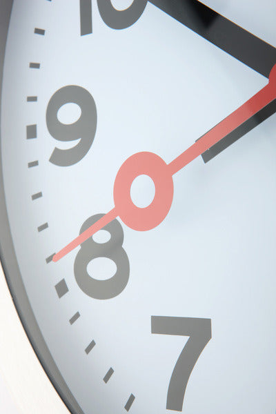 NEXTIME NE-3999AR WALL-Uhr Schieber. 35 cm, gebürstetes Aluminium, #039;
