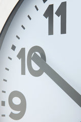NEXTIME NE-3999AR WALL-Uhr Schieber. 35 cm, gebürstetes Aluminium, #039;