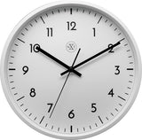 Naslednja NX-7320 stenska ura NXT Premer 30 cm plastična bela, bela številčnica