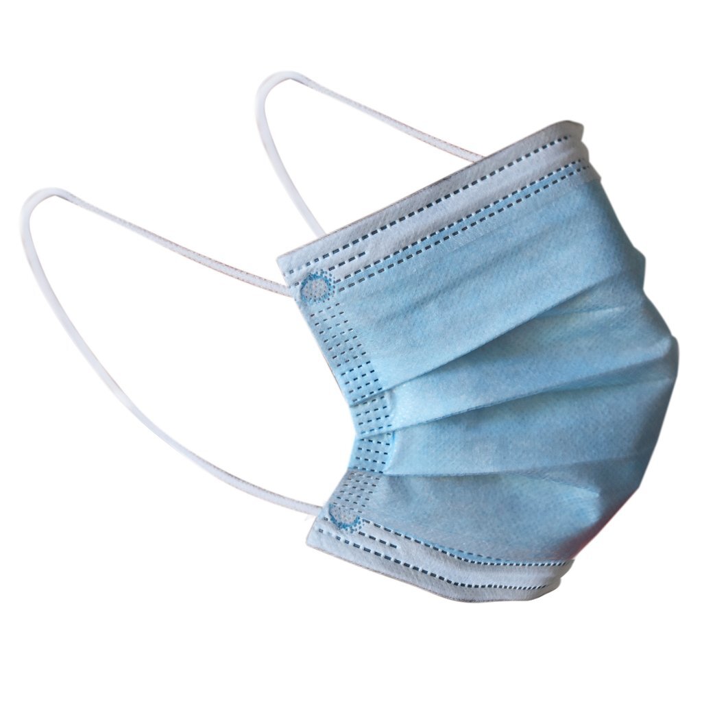 Facemask mouth caps 3-layer hypoallergenic anti-allergic 10 pieces