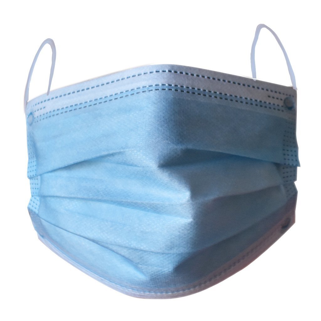 Facemask mouth caps 3-layer hypoallergenic anti-allergic 10 pieces
