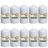 Bolsius Bolsius Stollen Svíčky 10 ks 120x58 mm bílé