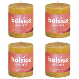 Bolsius Bolsius Stollen Shine 4 St rustikal 80x68 mm Honiggelb