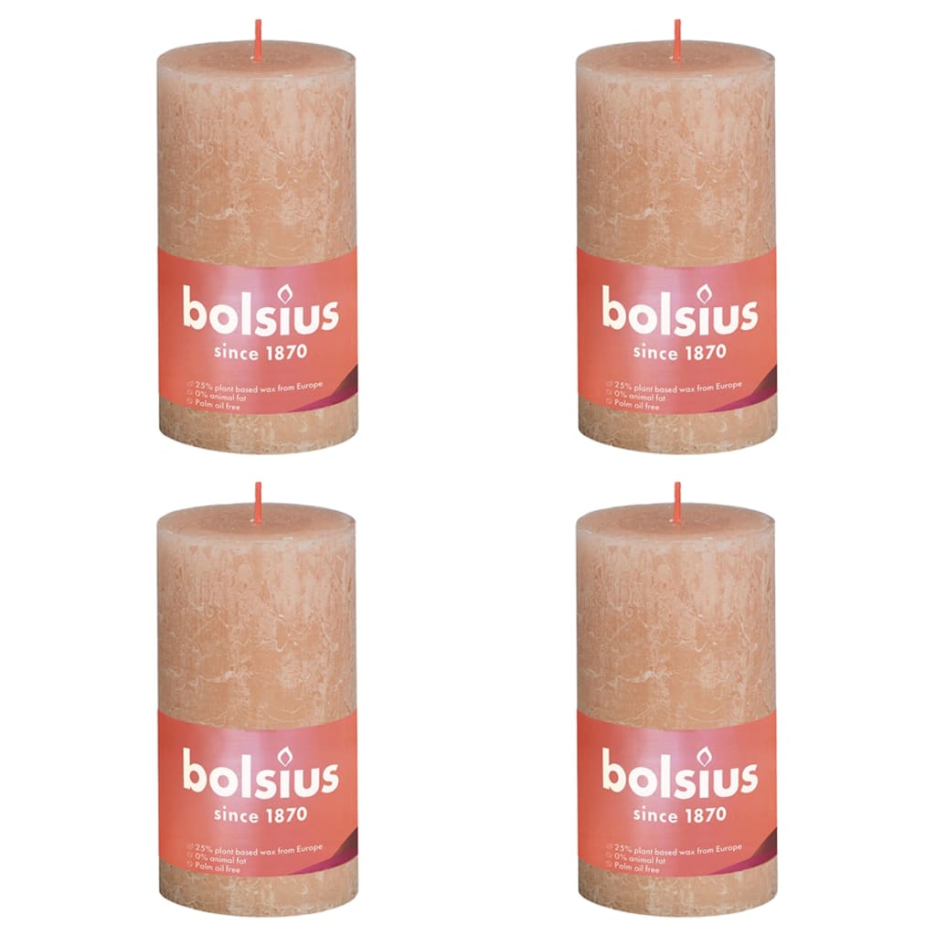 Bolsius Bolsius Stollen Shine 4 St. Rustic 130x68 mm Mistpoze