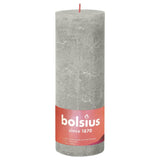 Bolsius Bolsius Stollen Shine 4 St Rustiek 190x68 mm sabbioso grigio