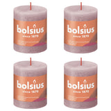 Bolsius Bolsius Stollen Shine 4 St Rustic 80x68 mm Ash rosa