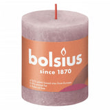 Bolsius Bolsius Stollen Shine 4 St Rustic 80x68 mm Ash rosa