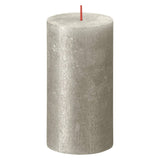 Bolsius Bolsius Stollen Shimmer Shimmer 4 St rustikal 130 x 68 mm Champagnerfarbe